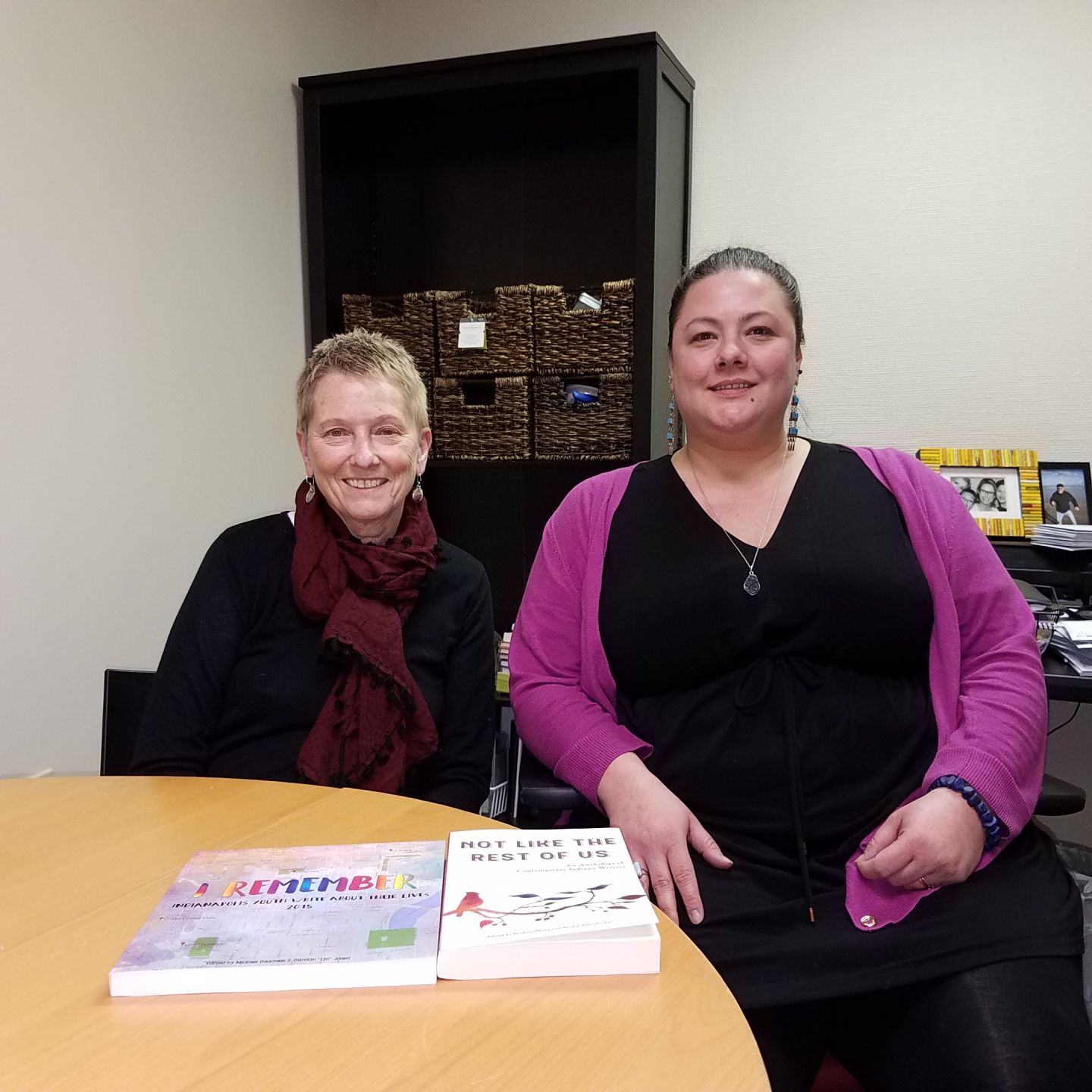 Executive Director Barbara Shoup and Programs Manager Rachel Sahaidachny of the Indiana Writers Center